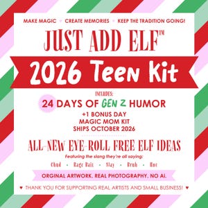 Teen Elf Mischief Kit | 24 Days Gen Z Humor (Pre-order Ships Oct 2026)