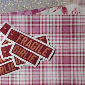 Sticker fragiele girlie