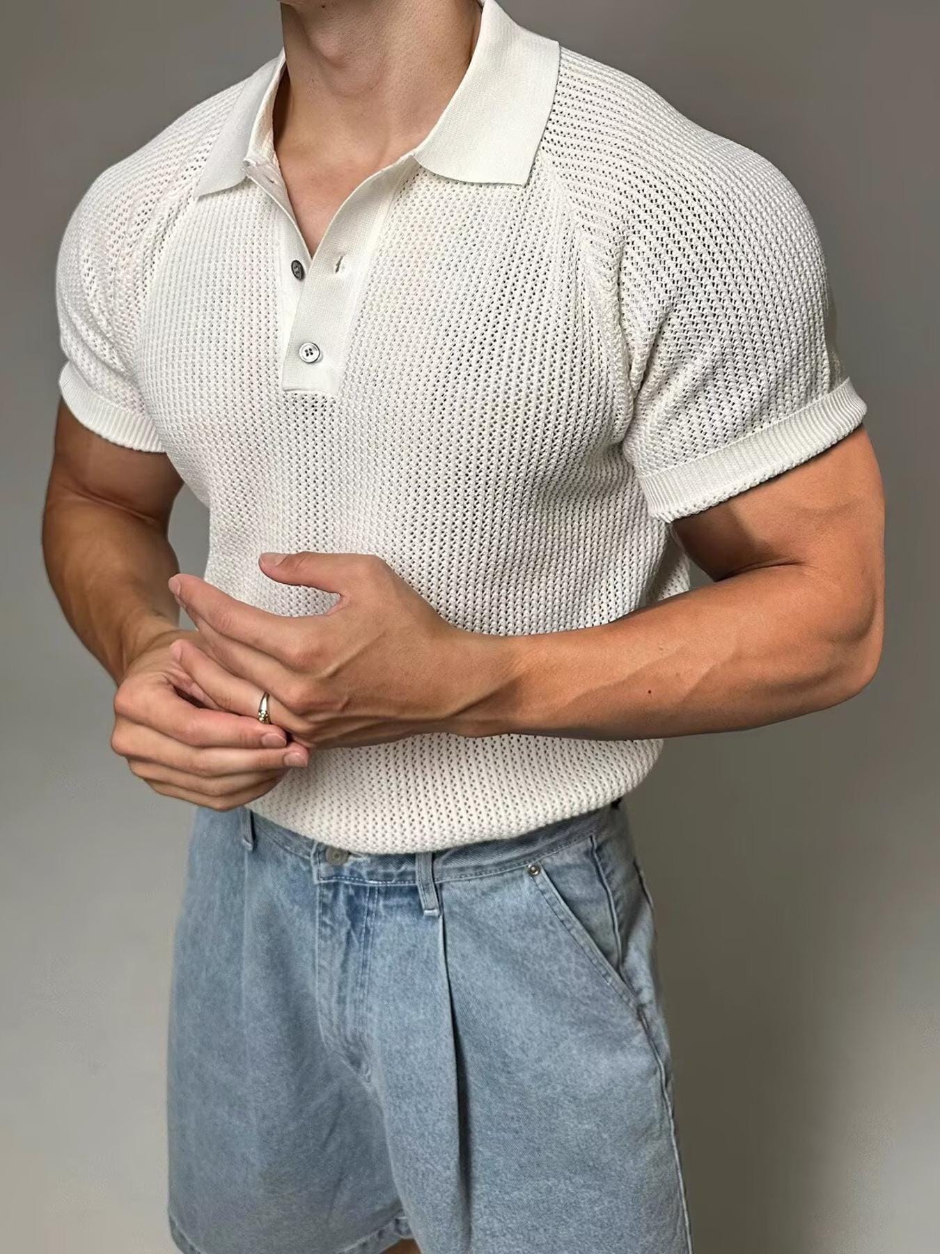 Vintage Knit Polo - Etsy