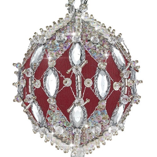 Cracker Box Inc DIY Beaded Christmas Ornament Kit Etsy