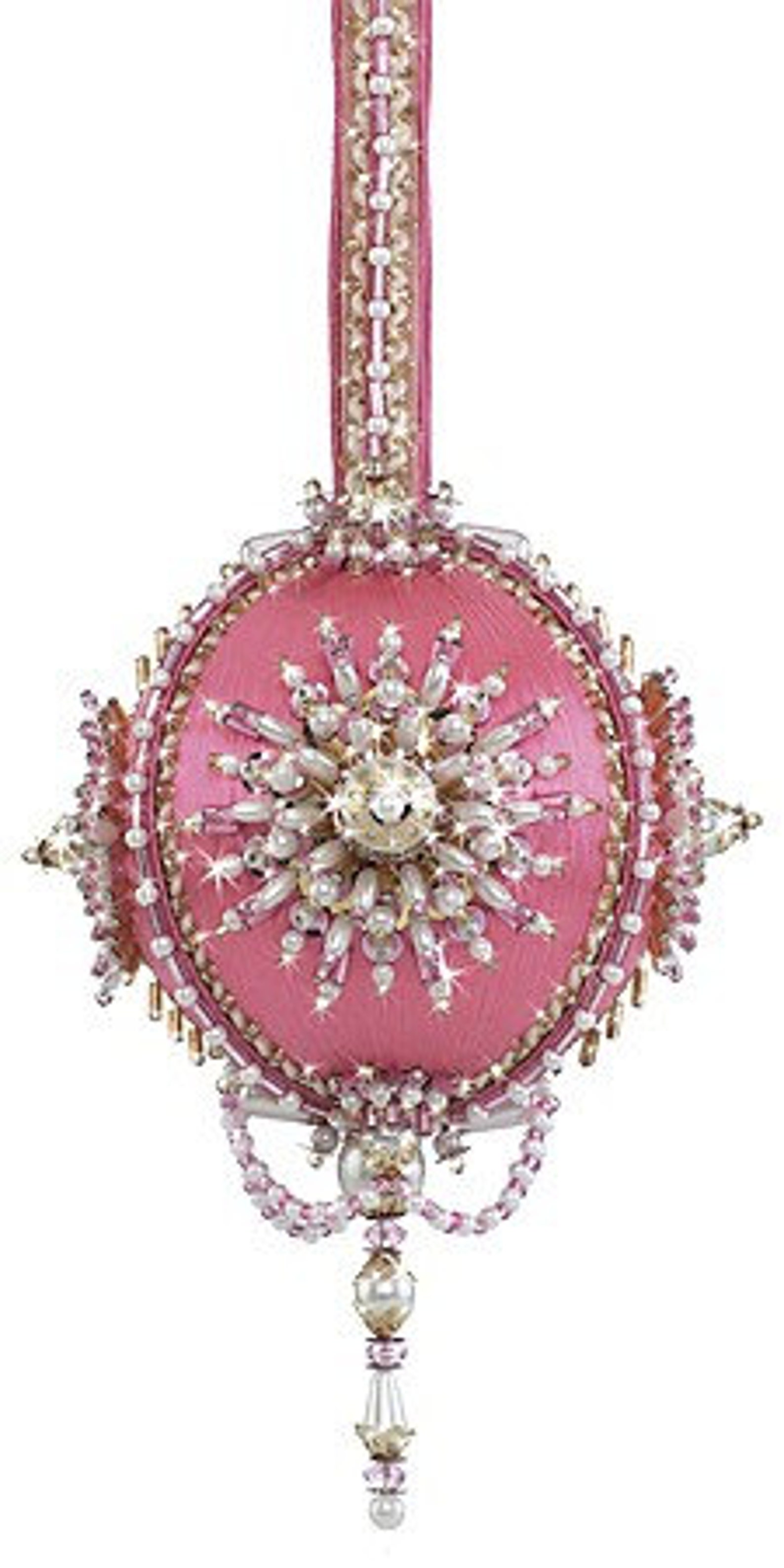 The Cracker Box Inc Christmas Ornament Kit Seriously Pink Hot Etsy