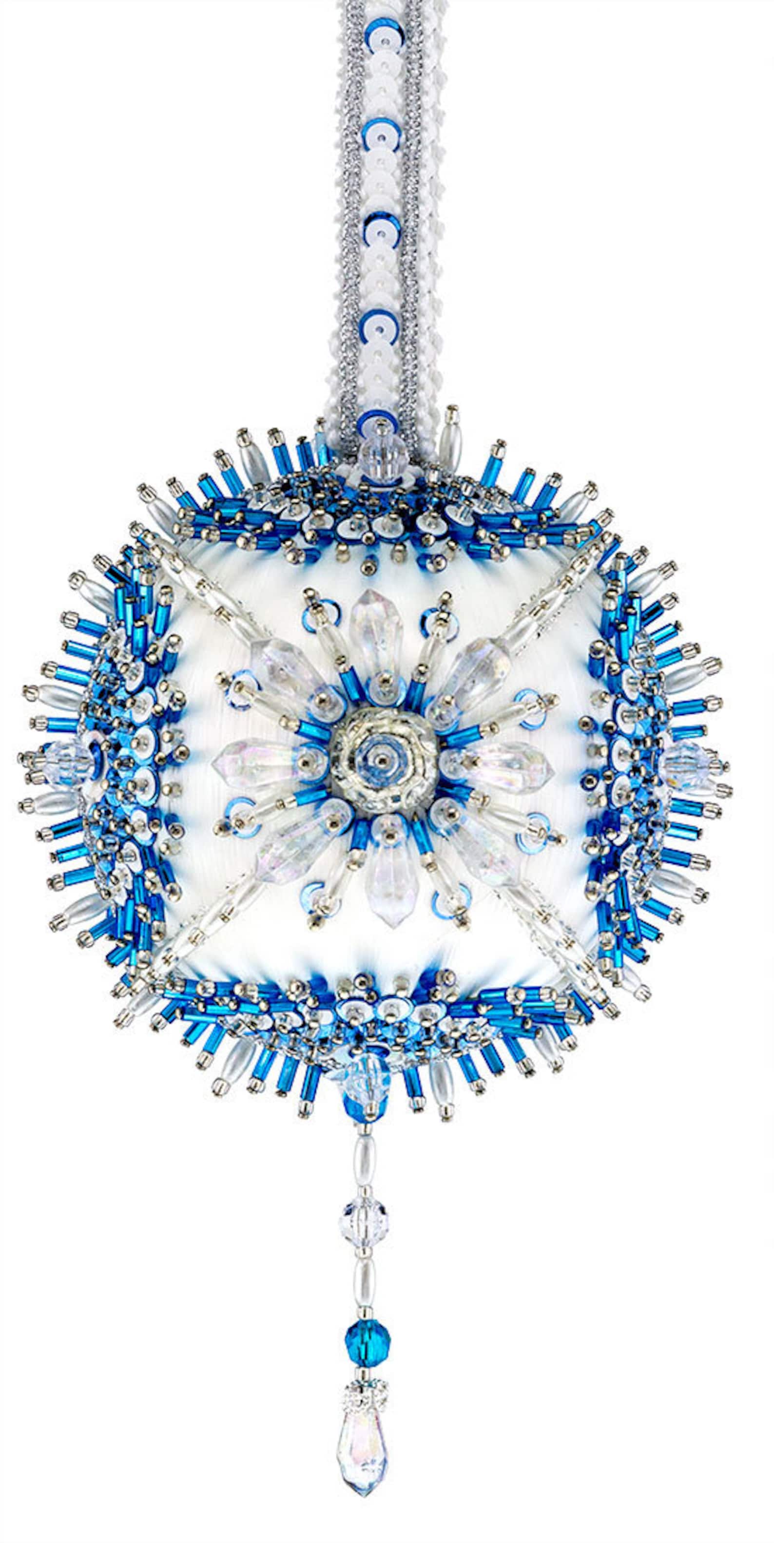 Cracker Box Inc. Christmas Ornament Kit Icicle Mint on White Etsy