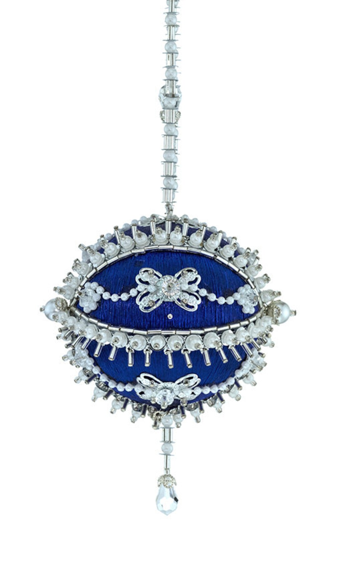 The Cracker Box Inc Christmas Ornament Kit Buttons and Bowes on Royal