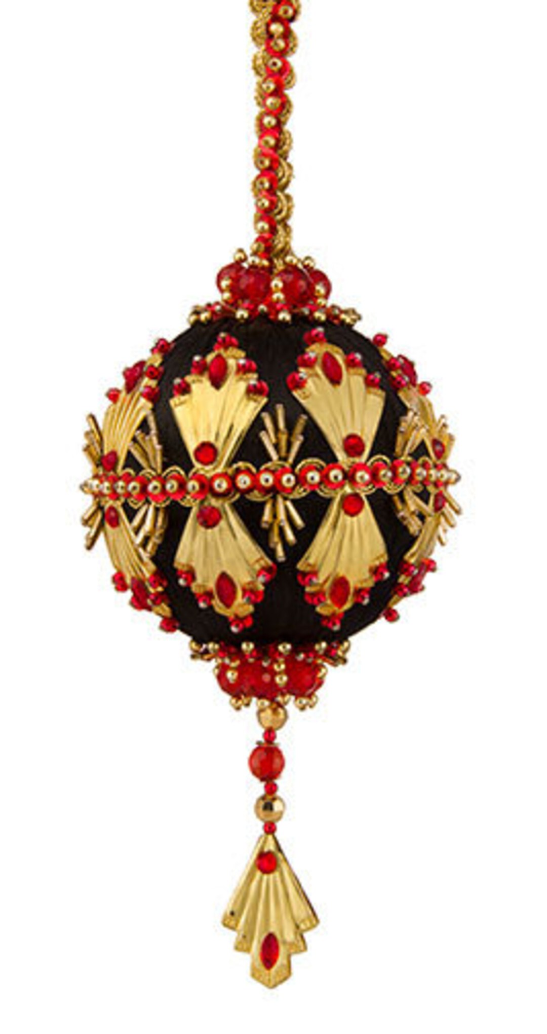 Cracker Box Inc. Christmas Ornament Kit Art Deco black Ball Etsy