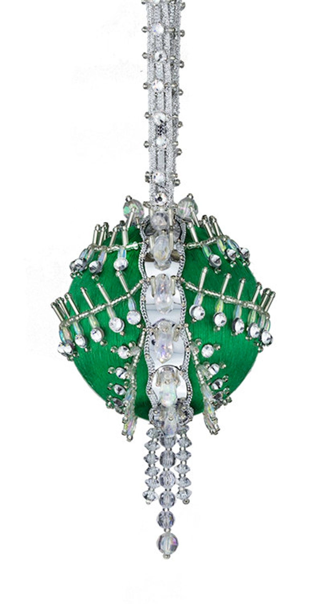 Cracker Box Inc Christmas Ornament Kit Brooksong Emerald Ball With