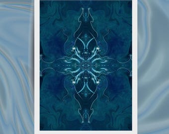 VERDAD / Lámina artística / Código de luz / Espiritual / Póster para altar