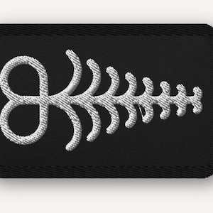 Aya Adinkra Embroidered Patch – Fern Symbol of Endurance & Resilience