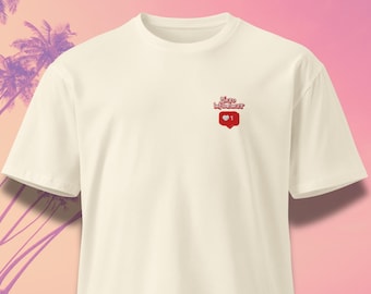 Insta Heart Tee - Embroidered Pocket, Heavyweight Cotton Shirt