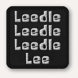 Parche de meme de Leedle Lee / Aplicación termoadhesiva bordada con dibujos animados