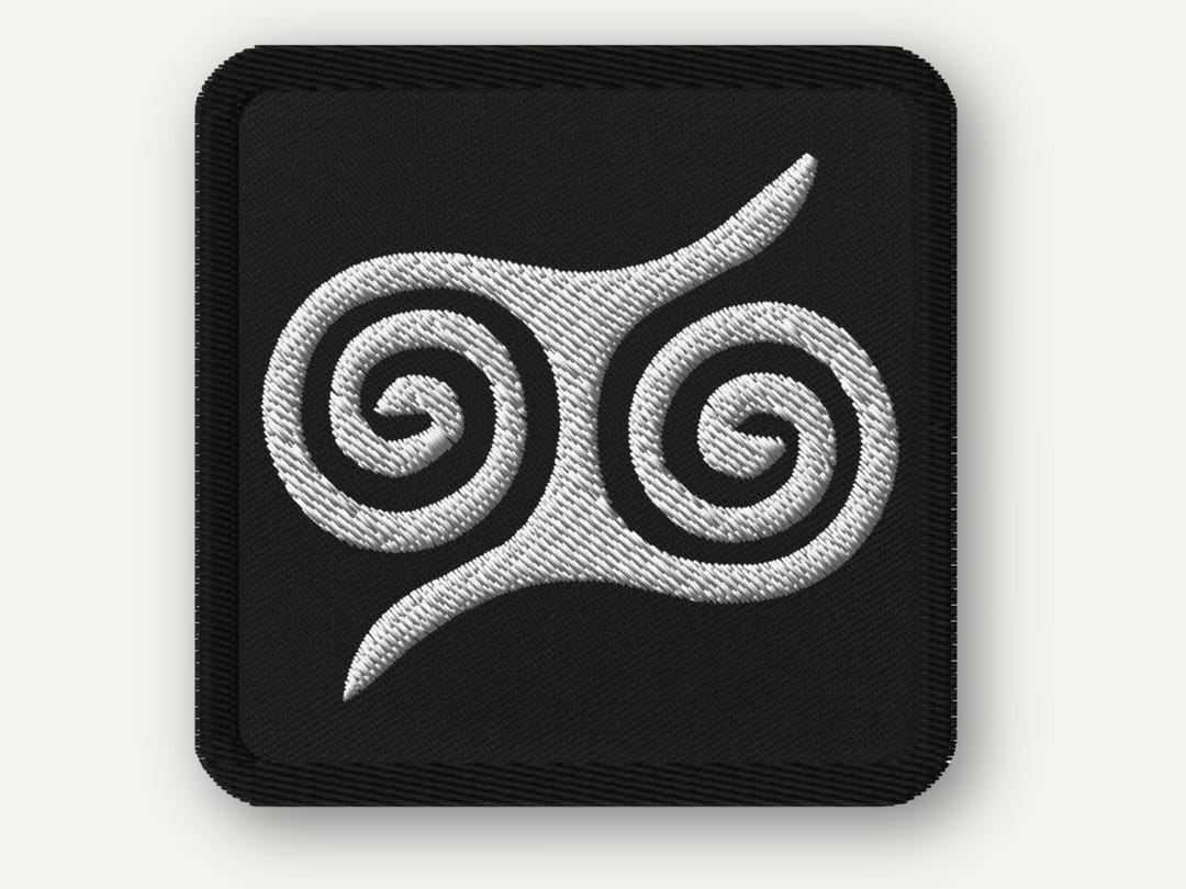 Atiko Adinkra Gyawu Atiko Embroidered Patch — Symbol of Bravery - Etsy UK