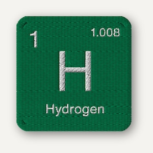 Periodic Table Element Symbol Patch | Custom Embroidered Chemistry Iron On Collection | Choose Any Element