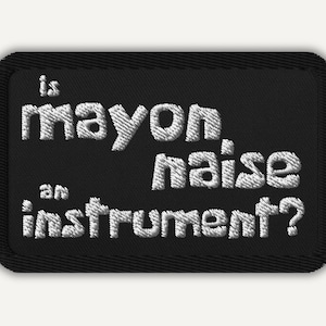 SpongeBob Patch – Is Mayonnaise an Instrument? Funny Embroidered Iron-On