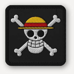 One Piece Patch, Embroidered Straw Hat Pirates Tactical Design