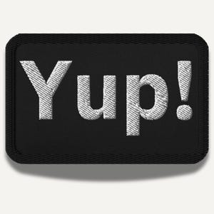 YUP! Hip Hop Patch – Streetwear Bügelbild