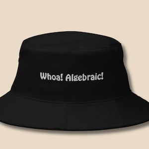 Whoa Algebraic! Embroidered Bucket Hat – Adventure Time Aesthetic for Fans, Geeks & Festival Style