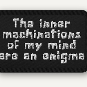 Inner Machinations Enigma Patch: Embroidered Iron-On for Certified Starfish Geniuses