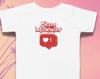 Insta Heart Toddler T-Shirt: Micro Influencer Graffiti Art Style