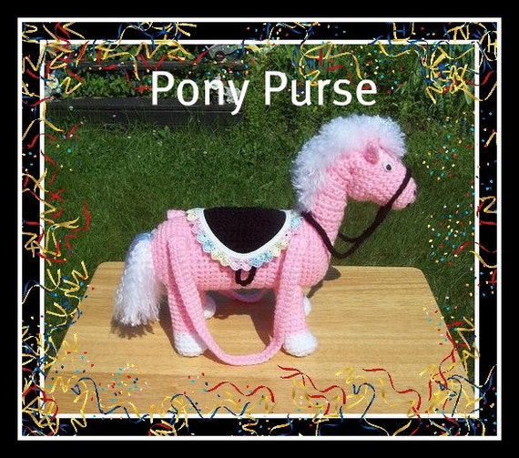 crochet pony purse pattern