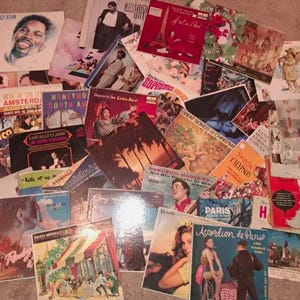 Carátulas de discos de vinilo de 12&quot; para manualidades, bricolaje, decoración de pared con música, arte rock & roll, vinilo vintage para el hogar, aspecto retro