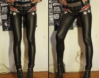 Kissin' Bombs custom made lightningbolt pants