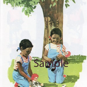Vintage Multi Racial Dick & Jane Pictures 2: Instant Download