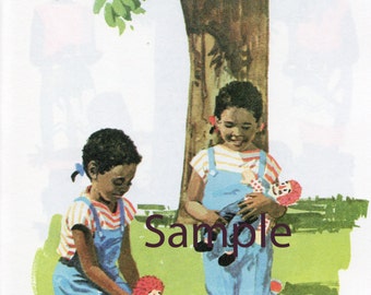 Vintage Multi Racial Dick & Jane Pictures 2: Instant Download