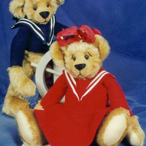 Two Sailor Bear E-Patterns Featured in Teddy Bear & Friends. Digital Instant Download