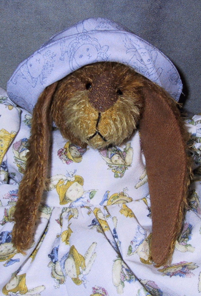 Country Rabbit Craft Country Bunny PDF Digital E-pattern: 18inch Rabbit and Clothing PDF ...