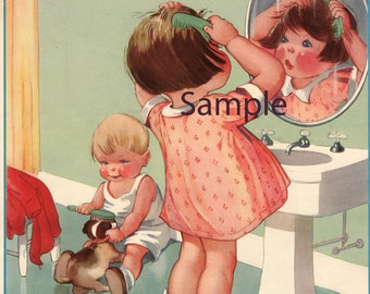 Children’s Health Posters from 1950’s: Good Grooming