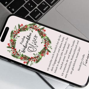 Cartão de Natal personalizado I Saudações de Natal I Mensagem de status I WhatsApp I Cartão digital I E-Card - para amigos, familiares e negócios