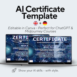 Prompt Engineering Zertifikat l AI & ChatGPT Training l AI- Certificate (Deutsch u. Englisch)