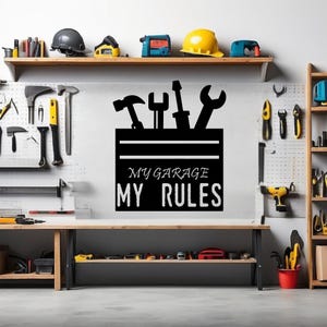Custom Garage Sign, Metal Wall Art, Car Guy Gift, Personalized Metal Car Sign, Gift  for Garage, Garage Metal Sign, Man Cave Sign