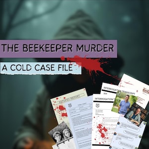 Beekeeper Murder Mystery Game – Printable Unsolved Case File | Detective Game | Game for groups and couples | Whoddunit | Realistic Clues
