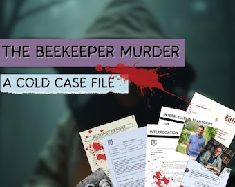 Beekeeper Murder Mystery Game – Printable Unsolved Case File | Detective Game | Family Game Night | Realistic Clues