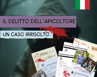 Il delitto dell'apicoltore – Gioco investigativo stampabile / Caso Irrisolto, Gioco per gruppi, Oltre 40 indizi e prove / Enigmi e deduzione