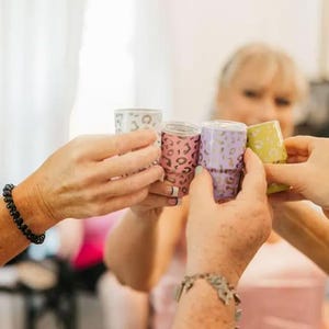 custom laser engraving tumbler,bridesmaid proposals boxes,mini tumbler cup,cheetah-print,cheetah gifted,personable tumbler,mini cup favors