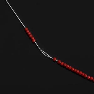 Handcrafted Fine Bead Needle - Premium Stainless Steel | Easy Beading for Crystal, Shell, &amp; Wooden Beads
