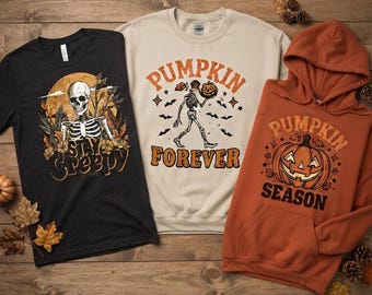 Retro Halloween PNG Bundle, 25 Spooky Sublimation Designs, Ghost Skeleton Pumpkin PNG, Halloween Shirt Mug Tumbler