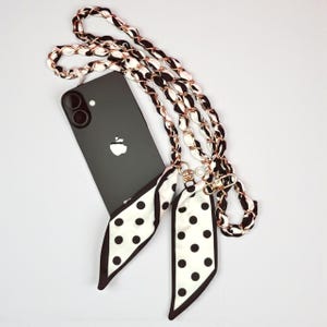 Personalized Phone Charm Strap Wrist Phone Lanyard Wristlet Phone Carry Strap Cell Phone Connector Patch Keychain Initial Charm Letter Black