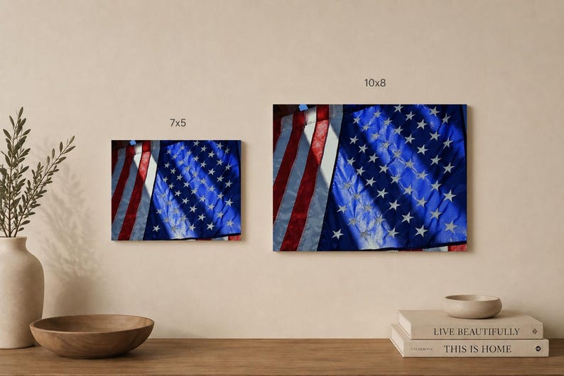 American Flag Wall Art | Patriotic Photography Print, Americana Home ...
