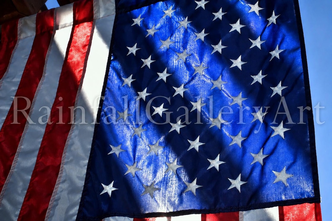American Flag Wall Art | Patriotic Photography Print, Americana Home ...