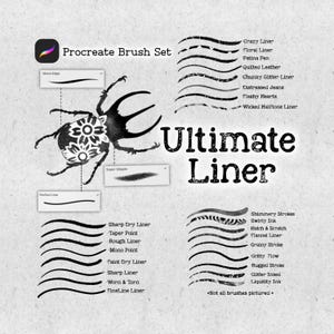 Procreate Liner Brush Set – Inking & Sketching Brushes for Digital Illustration