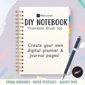 Procreate Brush Set • DIY Notebook, Planner, Journal (Digital Download)