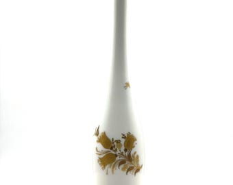Vintage 1970s Rosenthal Romanze Vase Bjorn Wiinblad Gold Floral Studio Linie