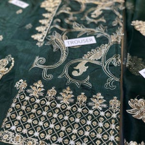 Side angle of Punjabi sharara suit – suitable for dholki, sangeet, Mayoon, Haldi or festive occasions