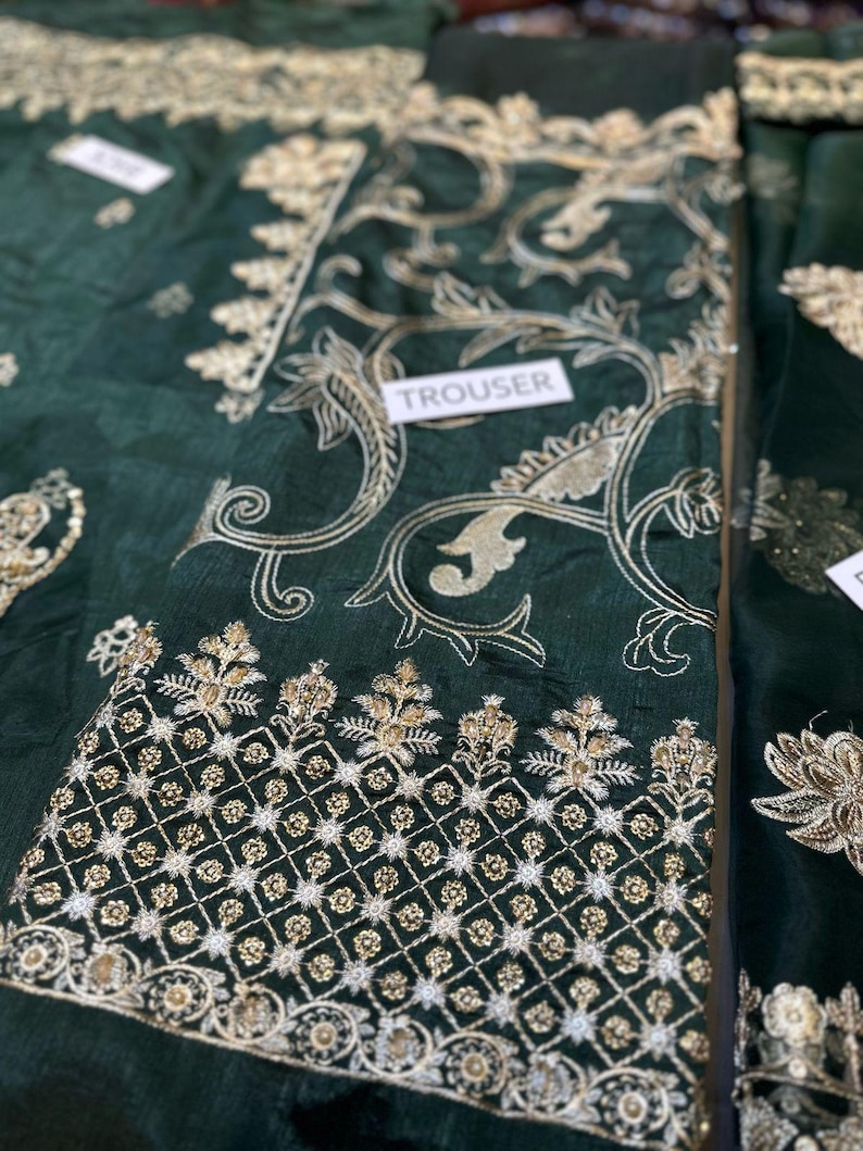 Side angle of Punjabi sharara suit – suitable for dholki, sangeet, Mayoon, Haldi or festive occasions
