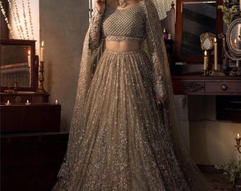 Designer Bridal embroidery lehenga choli, Pakistani Indian maxi ethnic wedding dress, Nikkah Mehndi Engagement dress , Pakistani suit
