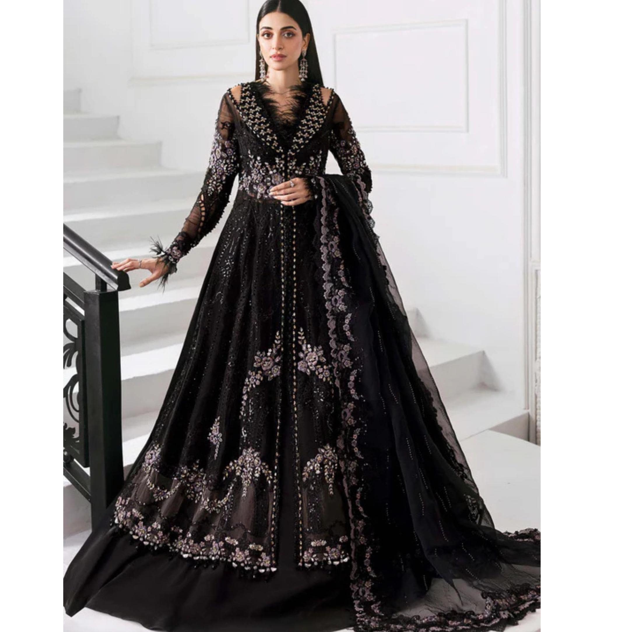 Pakistani Dress Black Frock - Etsy
