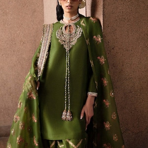 Maria B inspired Pakistani dress wedding party outfit handmade salwar kameez suit
