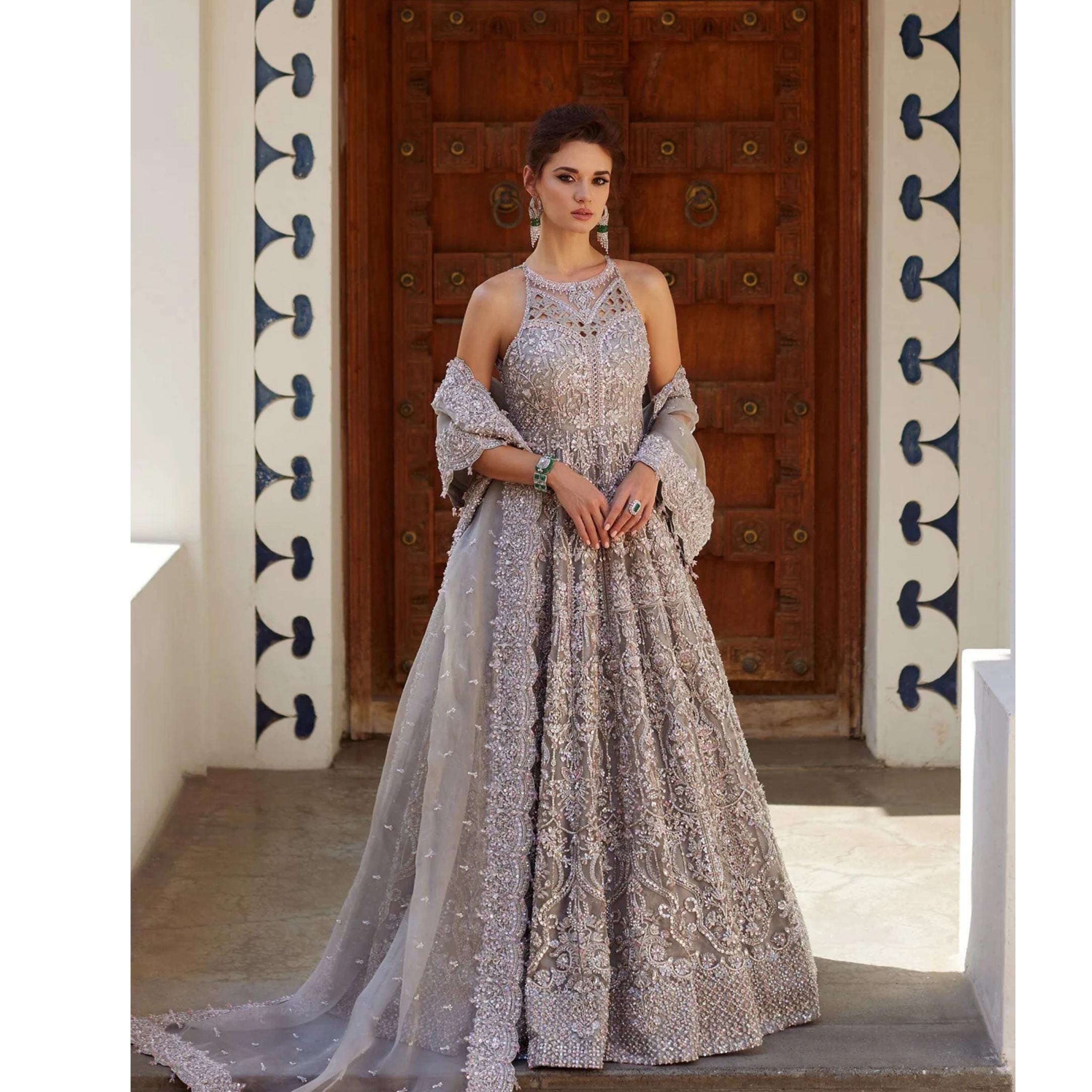 lace long dress with sleeves Evelyn Lace Maxi Dress Long Sleeve Black main image 0